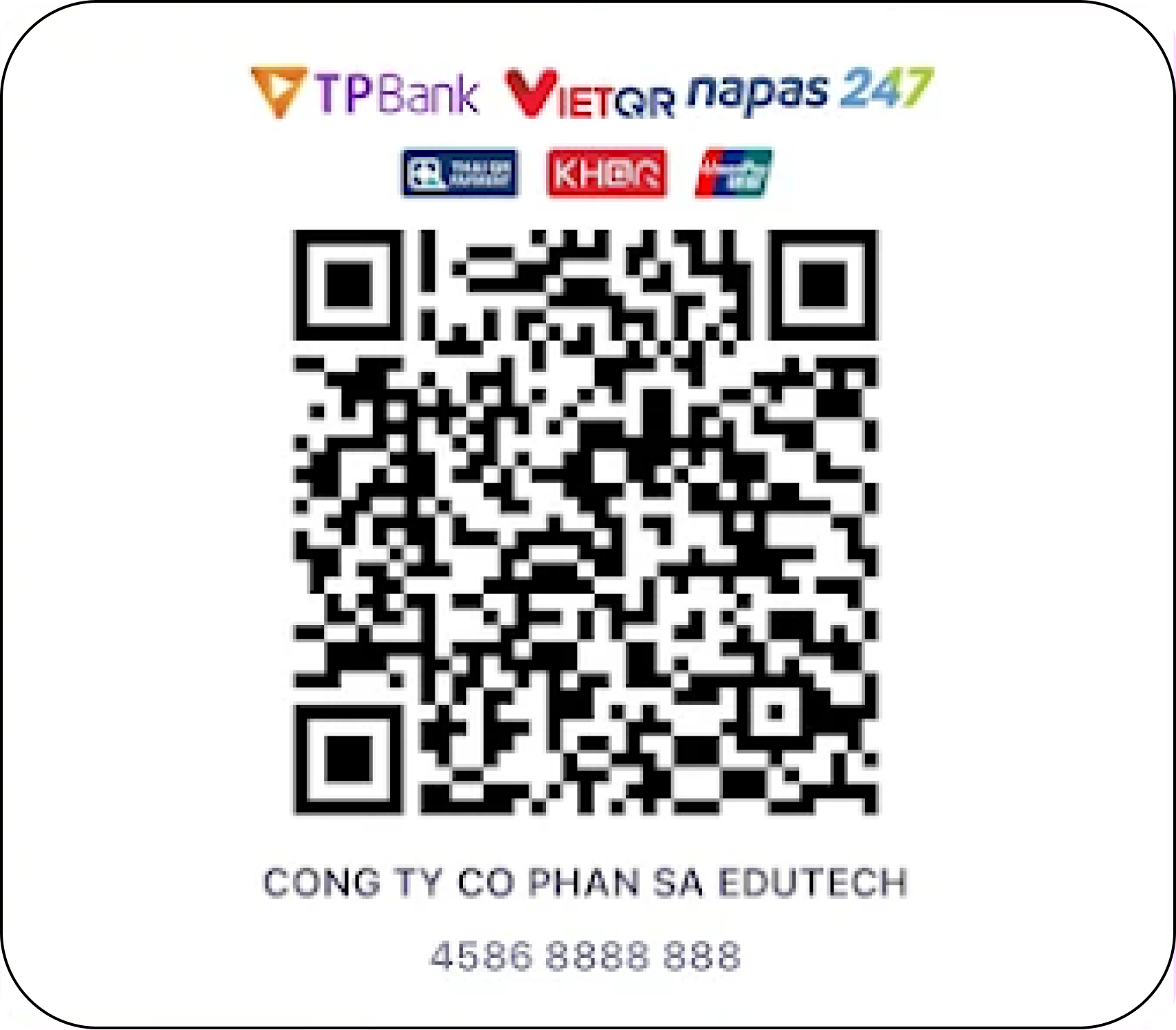 Mã QR Chuyển khoản